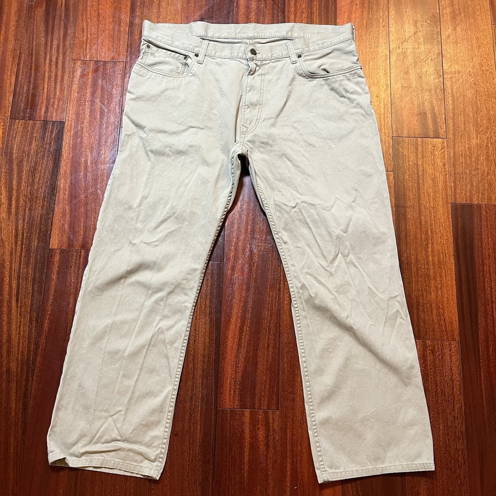 Polo Ralph Lauren Jeans Mens 38x30 (39x28) Tan 5 Pocket Pant Chino Preppy Casual